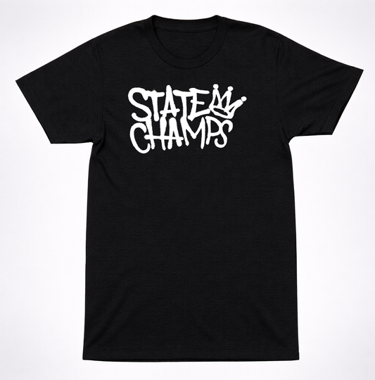 State Champs Logo T-Shirt – Modern Pop Punk Anthem Band Tee Black