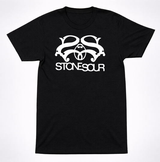 Stone Sour Classic Logo Shirt Modern Metal Alternative Rock Band Tee