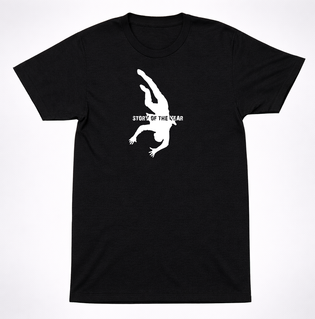 Story of the Year Guy Falling Logo T-Shirt Post Hardcore Emo Metalcore Band Tee