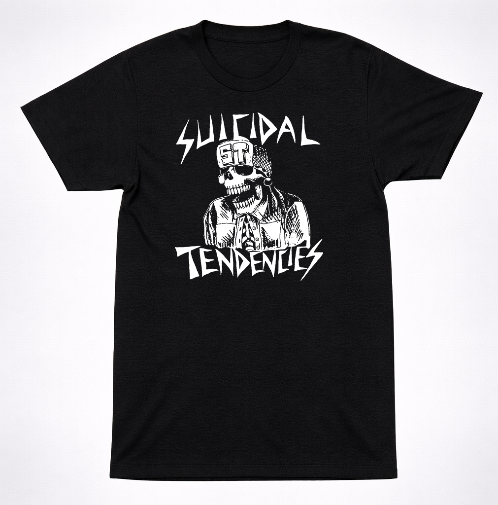 Suicidal Tendencies Skull Hat T-Shirt Punk Crossover Thrash Band Tee