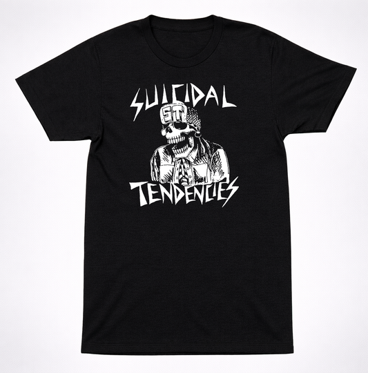 Suicidal Tendencies Skull Hat T-Shirt Punk Crossover Thrash Band Tee