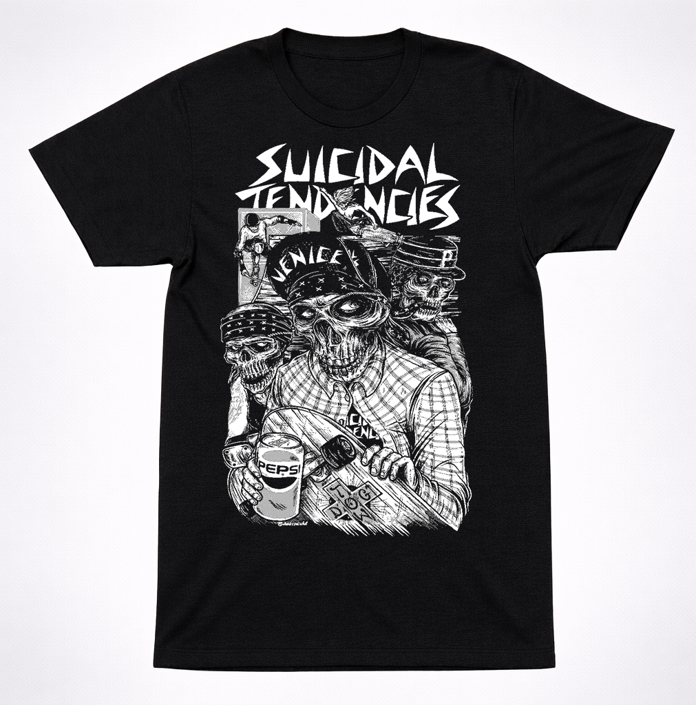 Suicidal Tendencies Venice Skater Skull T-Shirt Punk Crossover Thrash Tee