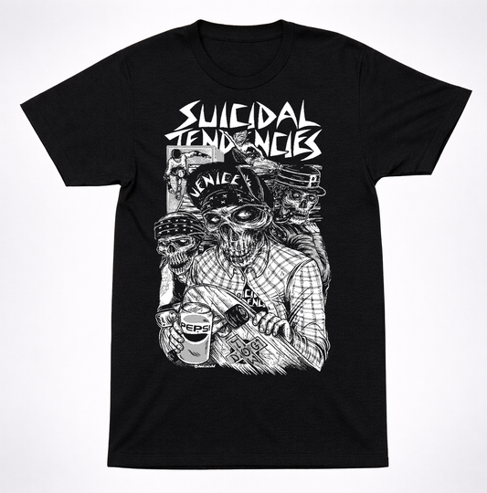 Suicidal Tendencies Venice Skater Skull T-Shirt Punk Crossover Thrash Tee