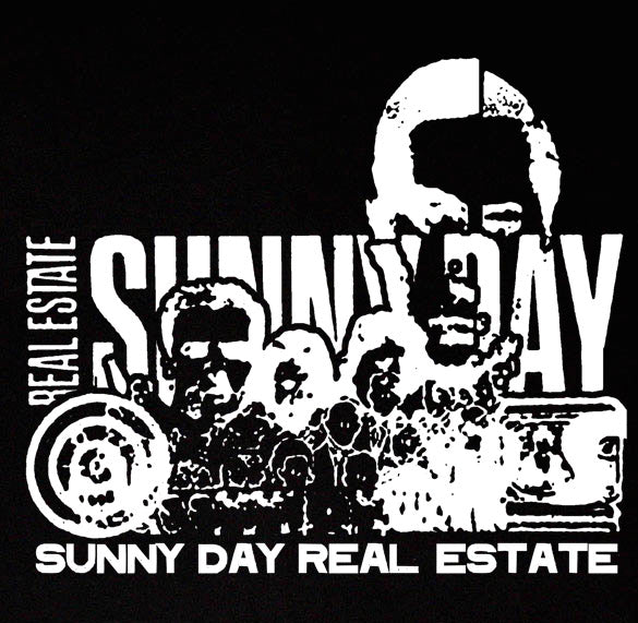 SUNNY DAY REAL ESTATE FACES emo indie band new BW SHIRT