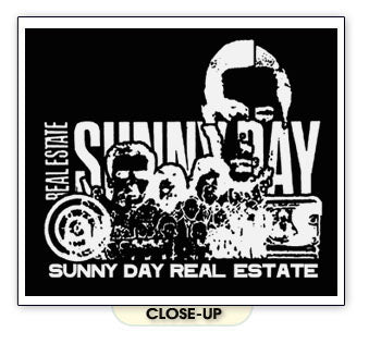 SUNNY DAY REAL ESTATE FACES emo indie band new BW SHIRT