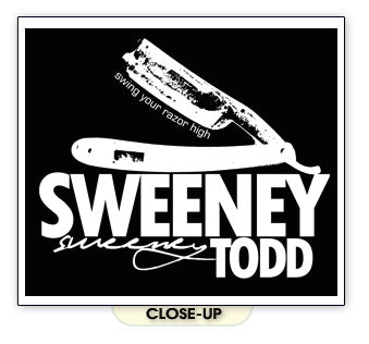 SWEENEY TODD theatre film retro vintage killer BW SHIRT