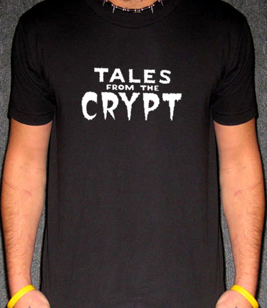 TALES FROM THE CRYPT horror show zombie ghost BW SHIRT