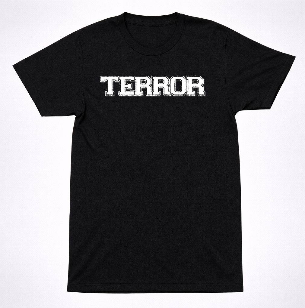 Terror Logo T-Shirt – Hardcore Punk Straight Edge Band Tee Black