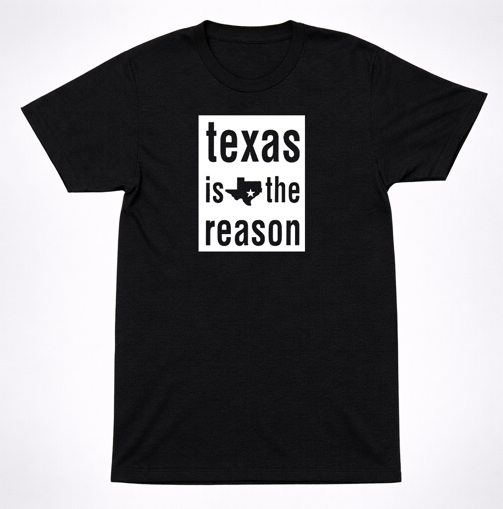 Texas Is the Reason Classic Text Logo T-Shirt 90s Emo Hardcore Band Tee