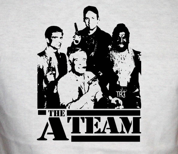 A TEAM mr t action tv show retro vintage funny WB SHIRT