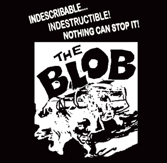 THE BLOB retro vintage horror suspense movie BW SHIRT