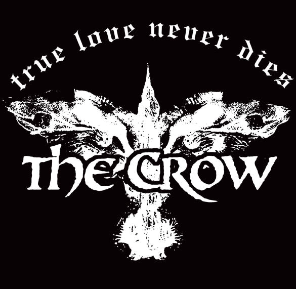 THE CROW CAN'T RAIN goth brandon lee cult film BW SHIRT