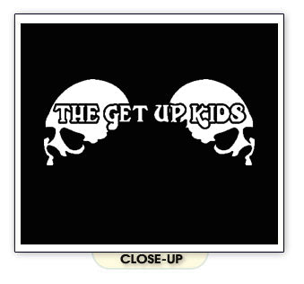 GET UP KIDS SKULLS band pop punk concert emo BW SHIRT