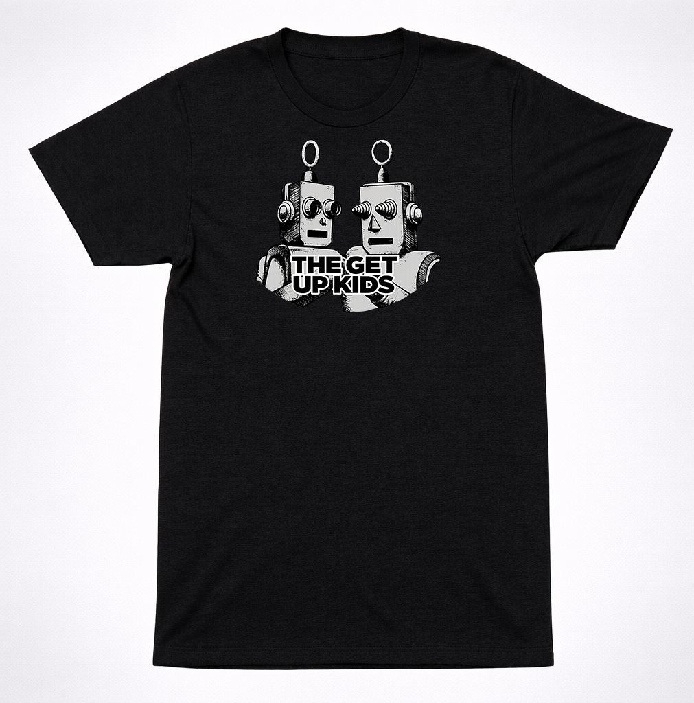 The Get Up Kids T Shirt Black Robot Love Logo Midwest Emo Punk Milo Unisex Tee