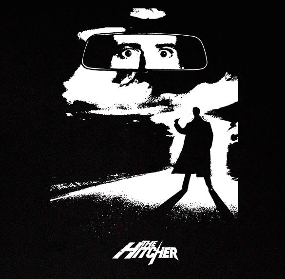 THE HITCHER horror thriller film movie retro BW SHIRT