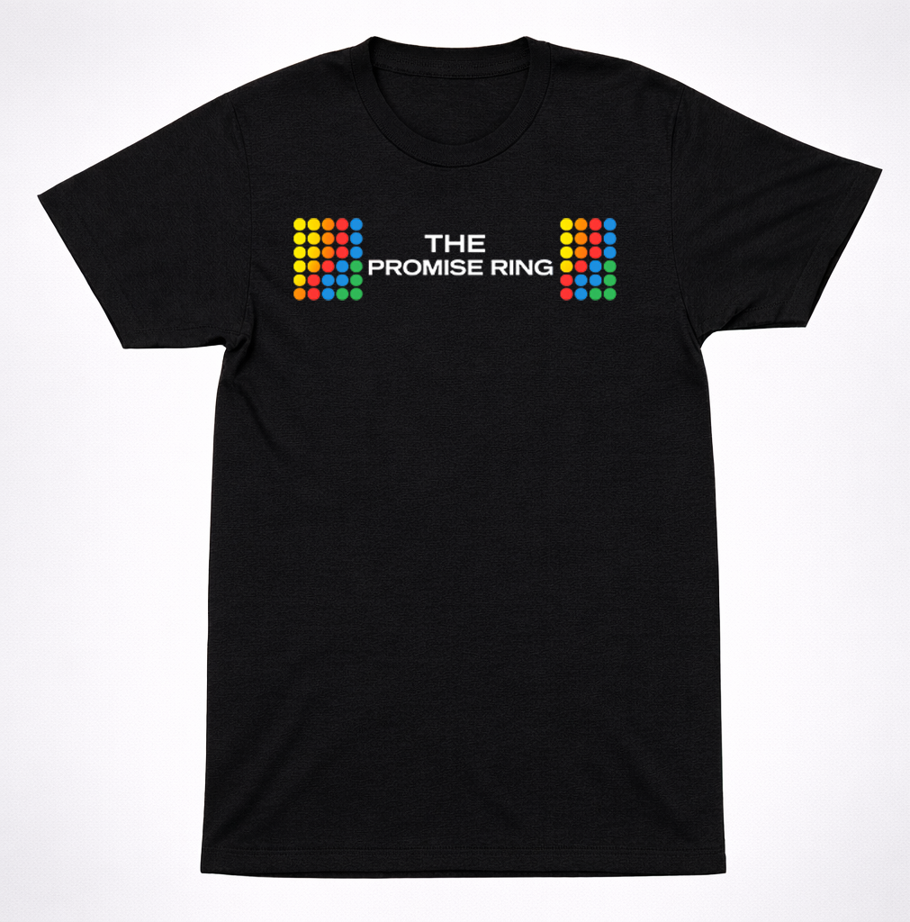 The Promise Ring Color Dot Logo T-Shirt Midwest Emo 90s Indie Rock Tee