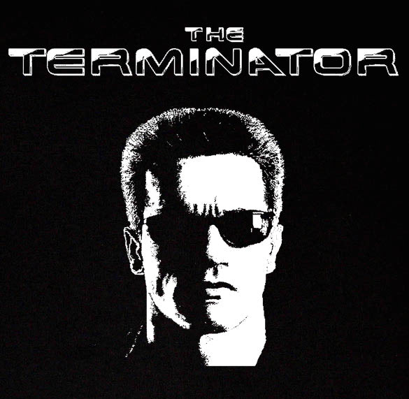 THE TERMINATOR arnold governor action vintage BW SHIRT