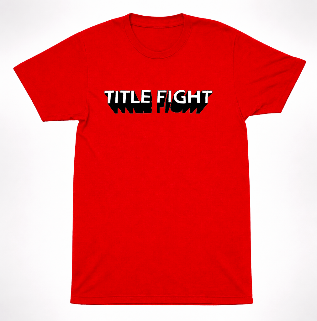 Title Fight Logo T-Shirt Hardcore Punk Emo Indie Band Red Graphic Tee