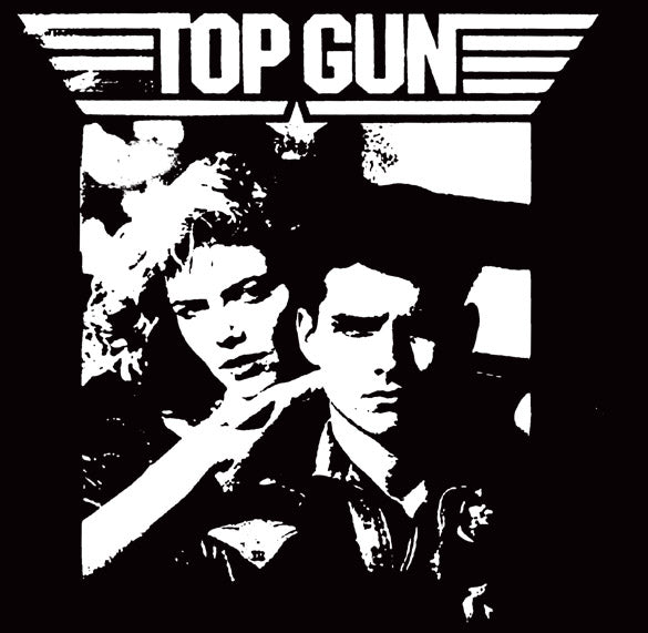 TOP GUN plane airplane flight pilot retro film BW SHIRT