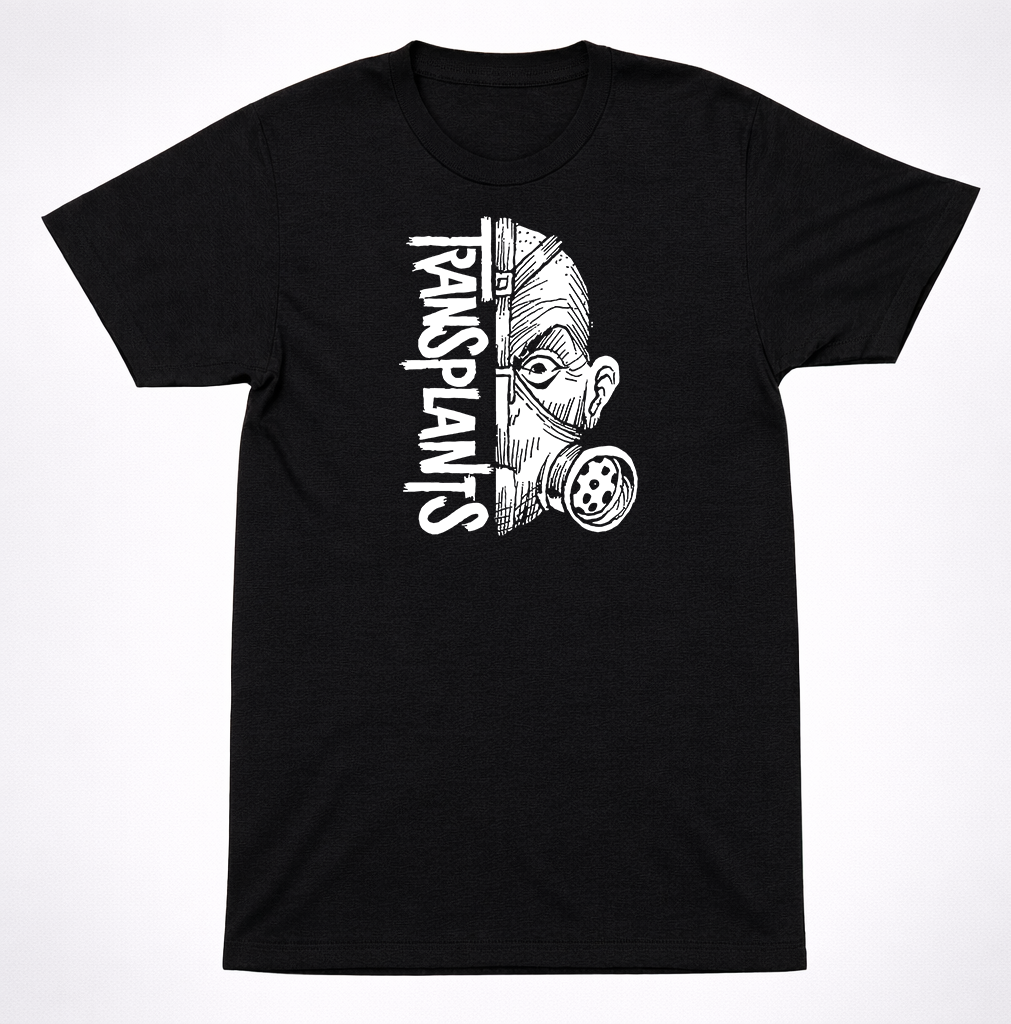 Transplants Half Gas Mask Logo Punk Street Hardcore Band Punk Rock T-Shirt