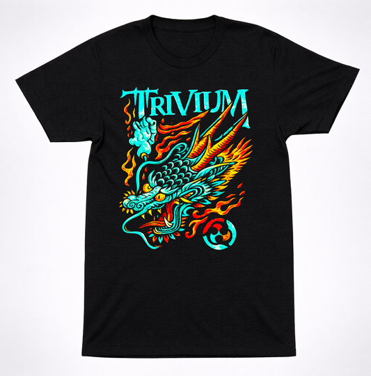 Trivium Dragon Sigil Metalcore Mythic Heavy Band Full Color T-Shirt