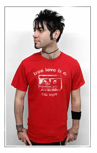 TRUE LOVE IS A MIXTAPE indie emo hipster funny RW SHIRT