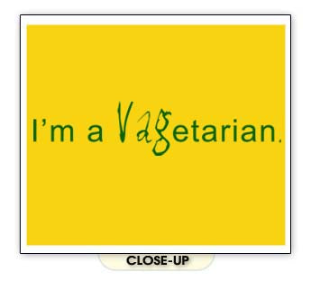 I'M A VAGETARIAN vag vagina funny vegetarian sex SHIRT