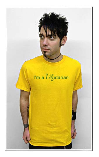 I'M A VAGETARIAN vag vagina funny vegetarian sex SHIRT