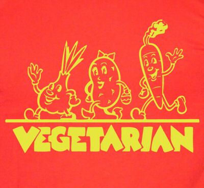 VEGETARIAN health vegan peta food garden cook RY SHIRT