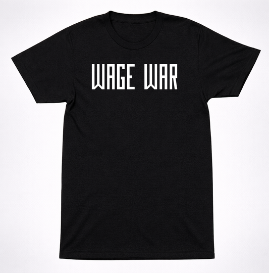 Wage War Logo T-Shirt – Heavy Hard Rock Metal Metalcore Band Tee Black