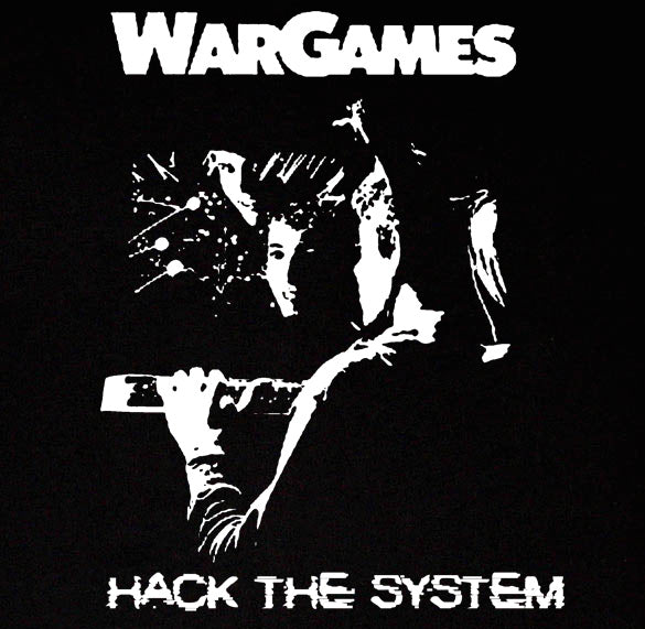 WAR GAMES hacker retro film computer nerd dvd BW SHIRT