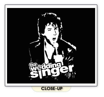 WEDDING SINGER film adam sandler funny movie BW SHIRT