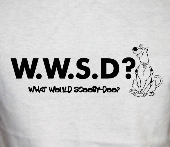 WWSD what would scooby doo cartoon shaggy retro SHIRT