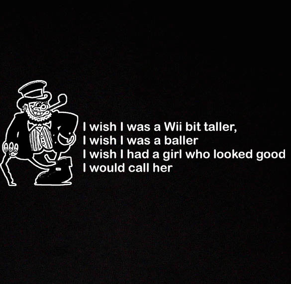 SKEE LO IRISH LEPRECHAUN i wish taller baller rap SHIRT