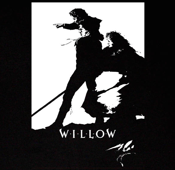 WILLOW fantasy retro vintage film midget dwarf BW SHIRT