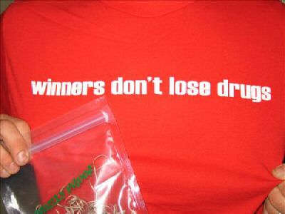 WINNERS DON'T LOSE DRUGS pot marijuana stoner RW SHIRT