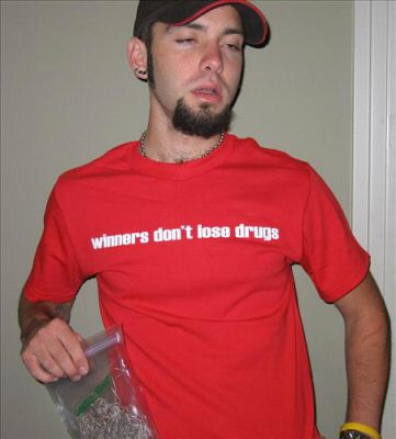 WINNERS DON'T LOSE DRUGS pot marijuana stoner RW SHIRT