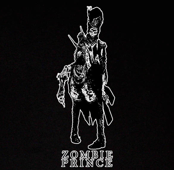 ZOMBIE PRINCE horror blood dead grave flesh BW SHIRT